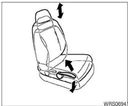 NISSAN Versa (2008) - Inclinaison du dossier vers l'arrière - 1
