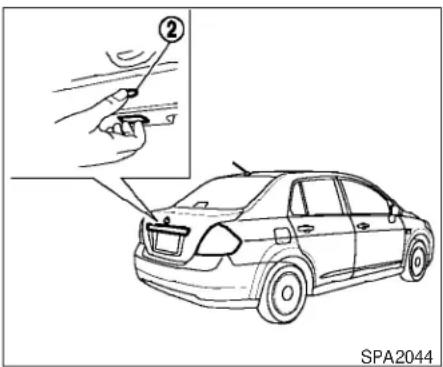 NISSAN Versa (2008) - Déverrouillage des portières - 2
