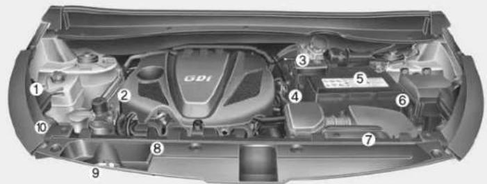 KIA Sportage (2016) - COMPARTIMENT-MOTEUR - 1