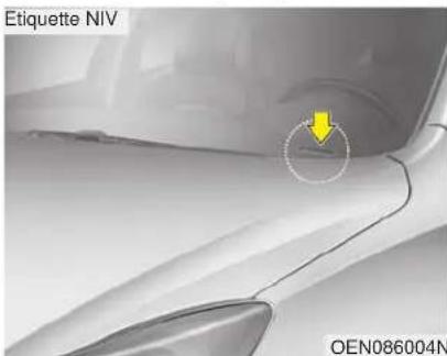 Etiquette NIV OEN086004N