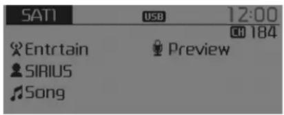 SAT1 USB 12:00 CH 184 Entrain Preview SIRIUS Song