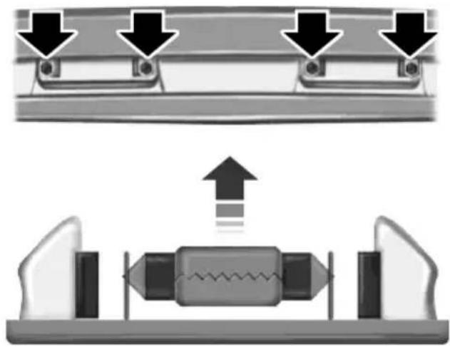 Lincoln MKX (2015) - Replacinglicenseplatelampbulbs - 1