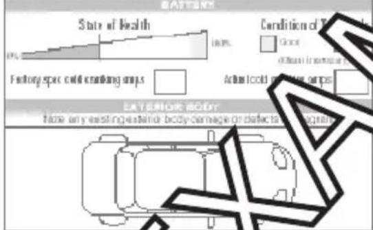 State of Health 10% Factory spec cold ca Ambing Amps Condition of T Good (without) in normal Active cold or heat camps Entry Emitter body None any existing extender body damage or defects to account