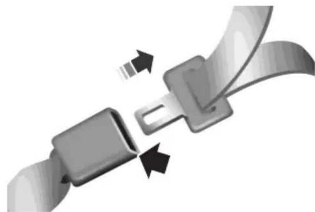 Lincoln MKX (2015) - FASTENING THE SAFETY BELTS - 2