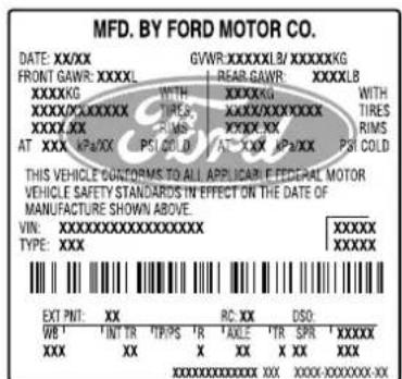MFD. BY FORD MOTOR CO. DATE: XX/XX GVWR XXXXXXLB/ XXXXXXKG FRONT GAWR: XXXXL REAR GAWR: XXXXXLB XXXXXXG WITH XXXXXG WITH XXXXXX/XXXXXX XXXXX/XXXXXXX XXXXX/XXXXXXX XXXXX/XXXXXXX XXXXX/XXXXXXX XXXXX/XXXXXXX XXXXX/XXXXXXX XXXXX/XXXXXXX XXXXX/XXXXXXX XXXXX/XXXXXXX XXXXX/XXXXXXX XXXXX/XXXXXXX XXXXX/XXXXXXX XXXXX/XXXXXXX XXXXX/XXXXXXX XXXXX/XXXXXXX XXXXX/XXXXXXX XXXXX/XXXXXXX XXXXX/XXXXXXXXX XXX XXXXXX-XX