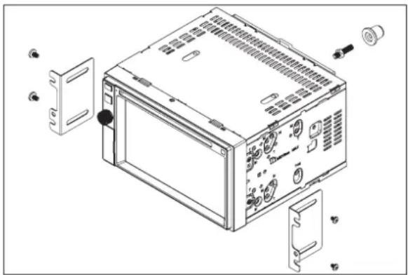 AUDIOVOX VXE 6020 NAV - ISO-DIN-Installation - 1