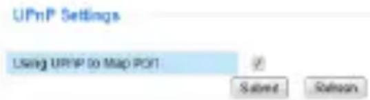 UPnP Settings Using UPHP to Map PORT Subnet Salmon