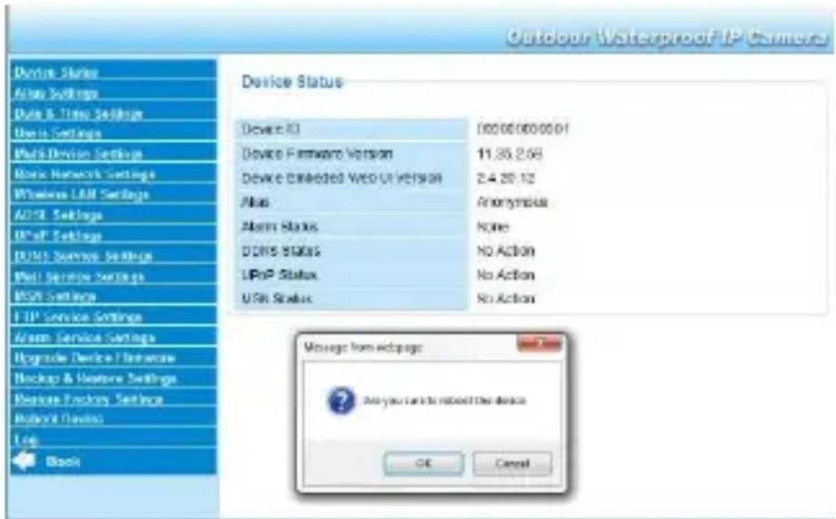 VELLEMAN CAMIP7N - Neustart (Reboot Device) - 1