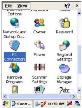 File View Options Network and Dial-up Co... PC Connection Remove Programs Keyboard Owner Password Power Regional Settings Scanner Settings Storage Manager abc