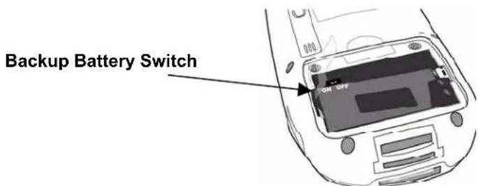 Backup Battery Switch CH OFF