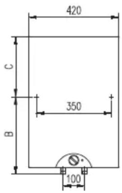 420 C 350 B 100