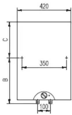 420 C 350 B 100