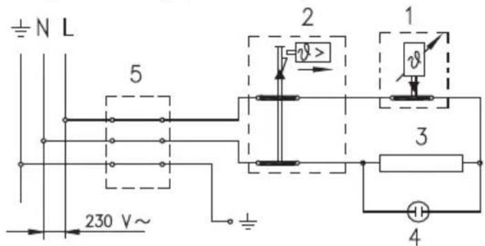 ± N L 5 230 V~ 1 v> 3 4