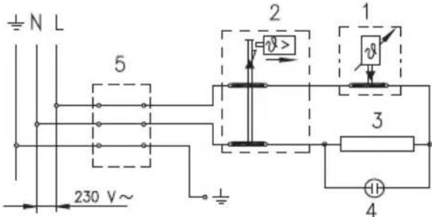 ± N L 5 230 V~ 1 2 3 4