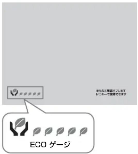 まちなく電源オブします バッキーで国際できます ECO ゲージ