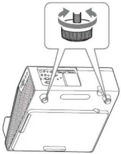 SONY VPL-SW635C - 用调节器调节投影机的倾斜度 - 1