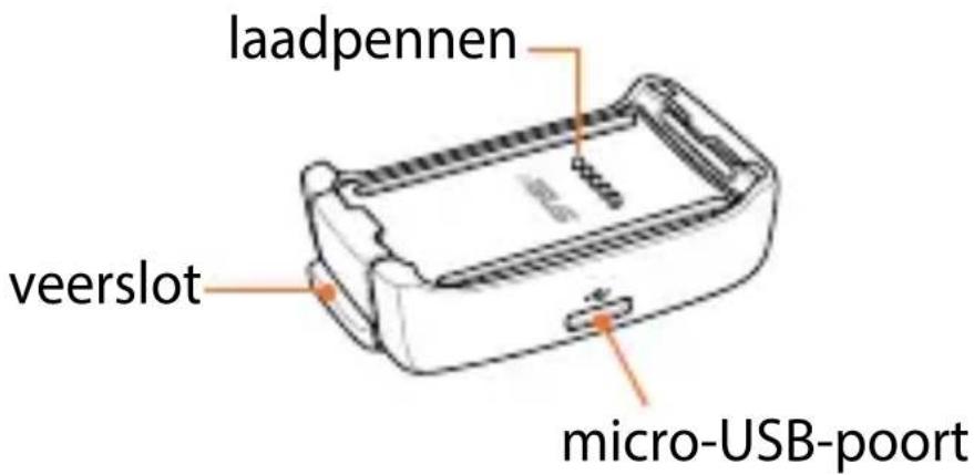 laadpennen veerslot micro-USB-poort