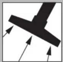 Abstract black arrow symbol pointing upward, no text or labels present