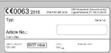 CE0063 2016 PN:003 EP 306 DKB Household Software AG Eggkinterzte 25, 58/27 Zürich Typ: Raðnúmer: Vörunúmer: Framleitt í Kína $0/37 mbar C22 + C91 C41
