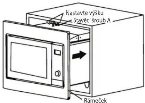 Nastavte výšku Stavěcí šroub A Rámeček