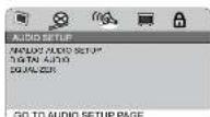 MUSE M-65 DM - AUDIO SETUP PAGE - 1
