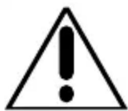 Warning symbol with exclamation mark inside triangle