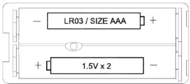 LR03 / SIZE AAA 1.5V x 2