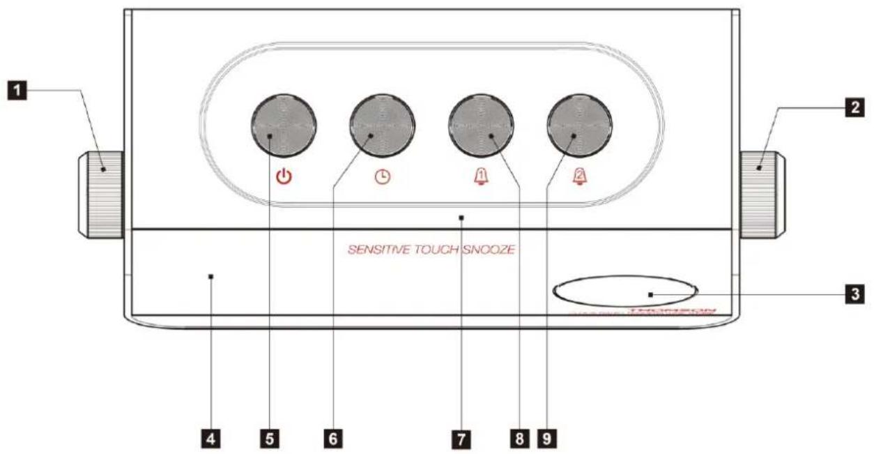 1 2 SENSITIVE TOUCH SNOOZE 3 4 5 6 7 8 9