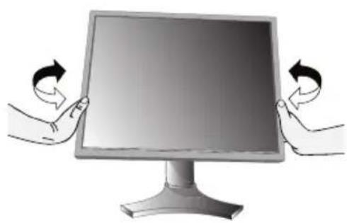 NEC MultiSync LCD2490WUXI - Rotación de la pantalla - 3
