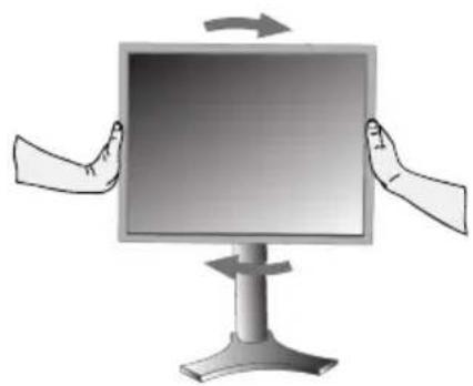 NEC MultiSync LCD2490WUXI - Élévation et descente de l'écran du moniteur - 2