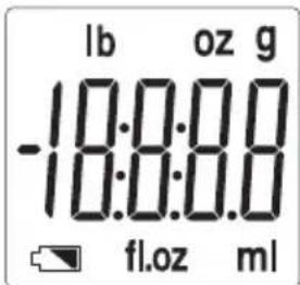 UFESA BC1400 - Kijelző - a jelek jelentése - 1