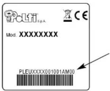 Politi S.p.A Mod. XXXXXXXX PLEUXXXX001001AM00