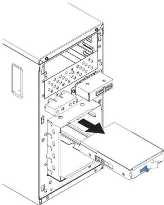 LENOVO eServer xSeries System x3100 M5 - Removingasimple-swapharddiskdrive: - 1