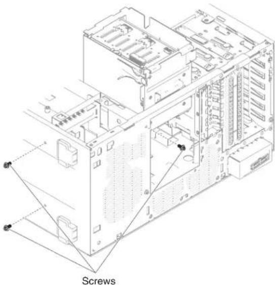 LENOVO eServer xSeries System x3100 M5 - Removingtheharddiskdrivecage - 3