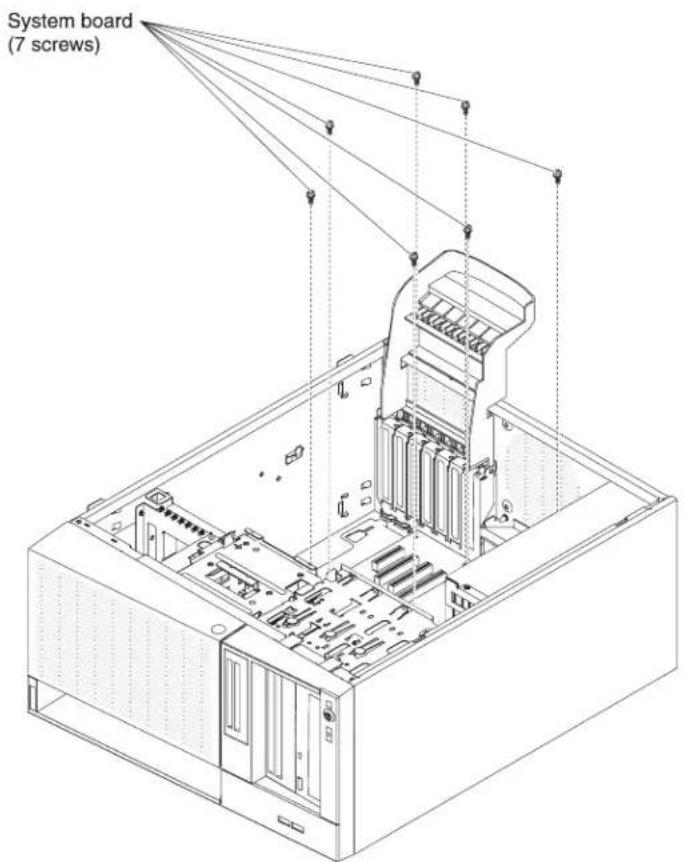 System board (7 screws)