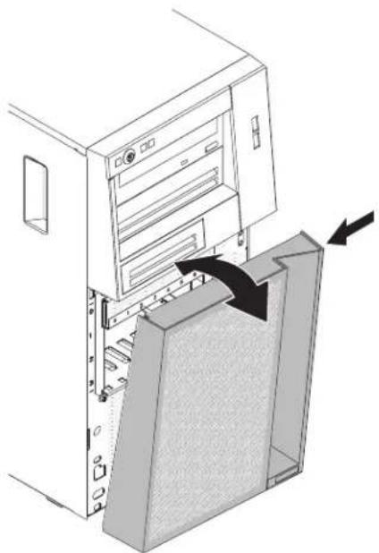LENOVO eServer xSeries System x3100 M5 - Removingthelowerbezel - 1