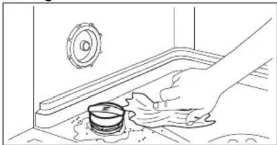 ELECTROLUX GA55LIWE - Comment remplir le réservoir de sel régénérant - 2