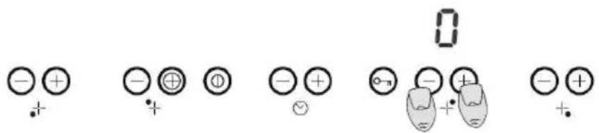 Diagram showing electrical symbols and polarity labels, including plus, minus, and neutral circles with accompanying icons.