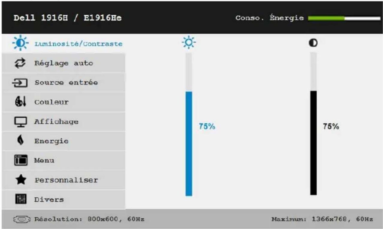 DELL E Series E2016 - Accéder au Menu Système - 2