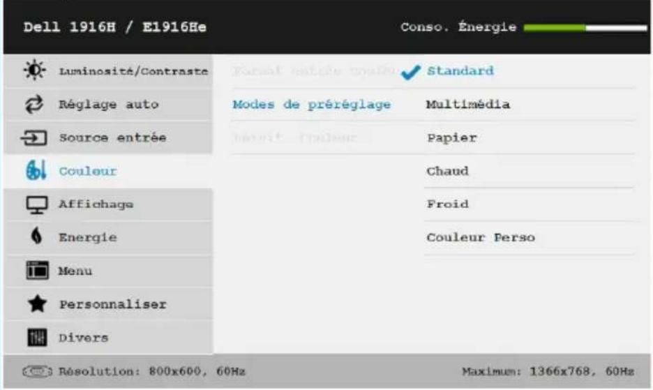 DELL E Series E2016 - Accéder au Menu Système - 22
