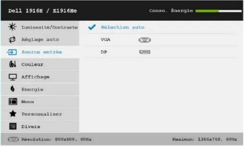 DELL E Series E2016 - Accéder au Menu Système - 16