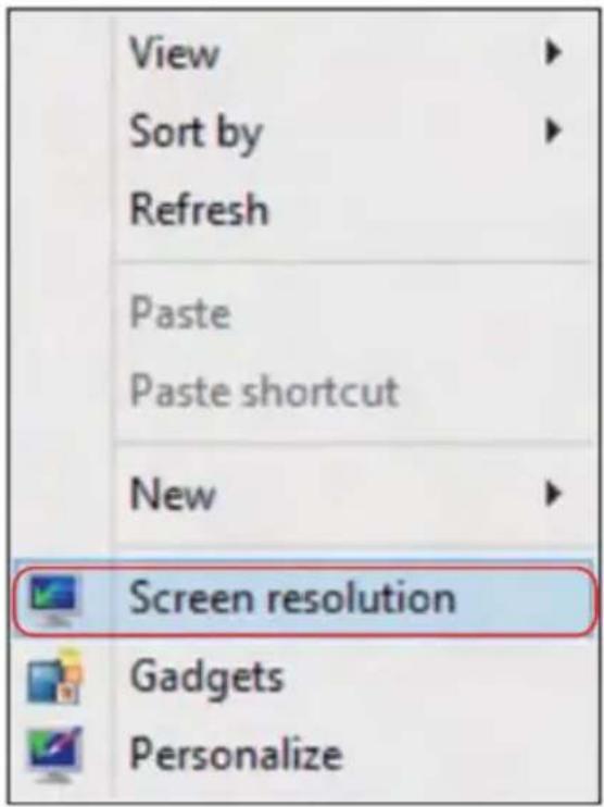 DELL E Series E2016 - Méthode 2 : En utilisant le menu "Résolution d'écran" - 2