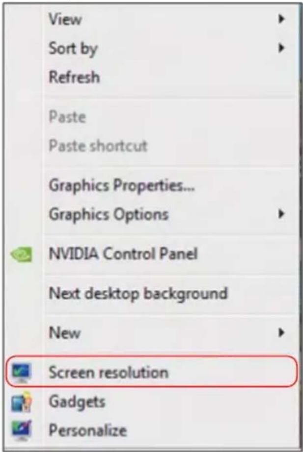 DELL E Series E2016 - Méthode 2 : En utilisant le menu "Résolution d'écran" - 1