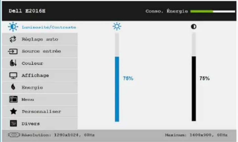 DELL E Series E2016 - Accéder au Menu Système - 9