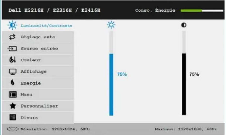 DELL E Series E2016 - Accéder au Menu Système - 11