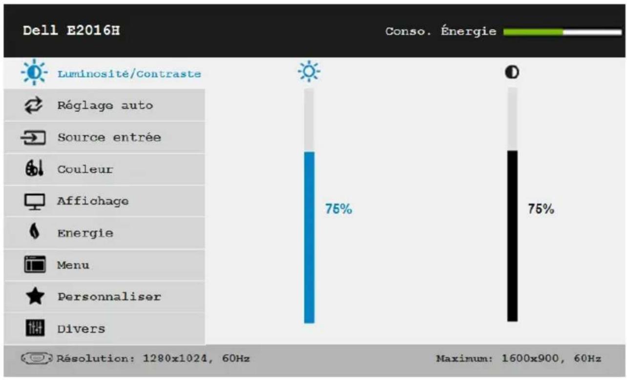 DELL E Series E2016 - Accéder au Menu Système - 4