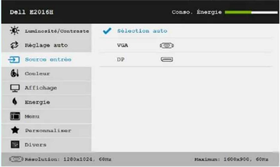 DELL E Series E2016 - Accéder au Menu Système - 18