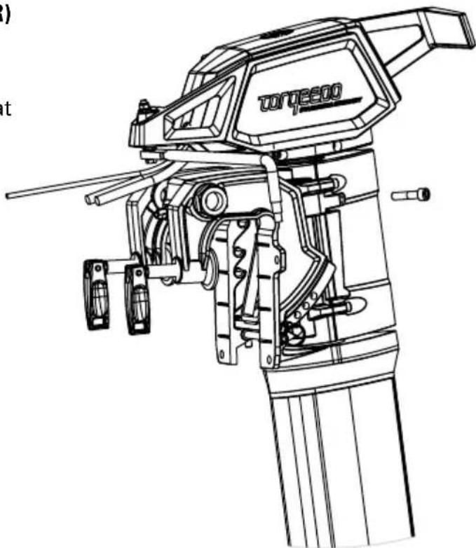 Torqeedo Cruise 4.0 R - Fixing of steering (only for Cruise R) - 1