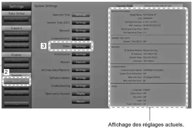 EIZO FDF2304W-IP - Sélectionnez « Login (Connexion) », puis appuyez sur ENTER. - 2