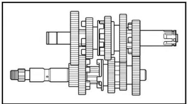 YAMAHA TT-R125LW (2002) - Gears - 1